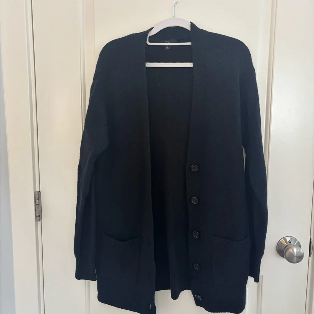 J. Crew Classic Black Knit Sweater